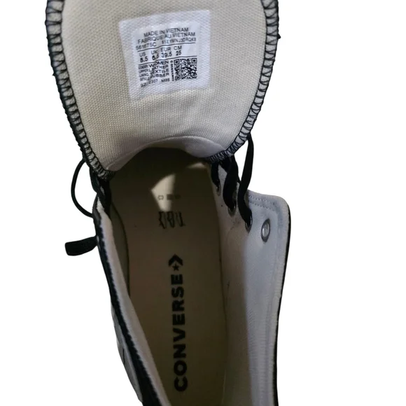 Converse Chuck Taylor All Star Lift Platform High Top Sneakers Black Worn Once - Picture 9 of 10